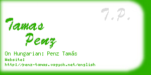 tamas penz business card